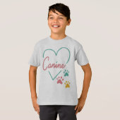Kinder Hanes TAGLESS® T-shirt (Voorkant volledig)