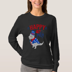 Kinder Happy 4th van juli peuter T-Rex dinosaurus T-shirt