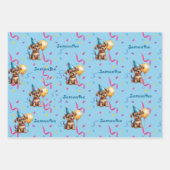 Kinder Happy Birthday Puppy Wrapping Paper Set van (Voorkant 2)