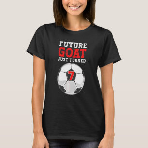 Kinder Happy Birthday Voetbal 7 Jaar Oud Meisje Jo T-shirt