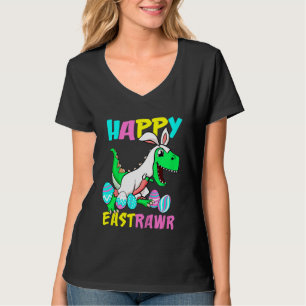Kinder Happy Eastrawr T Rex Dinosaur Toddler Boys  T-shirt