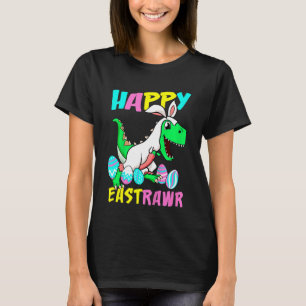 Kinder Happy Eastrawr T Rex Dinosaur Toddler Boys T-shirt