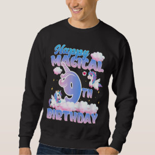 Kinder Happy Magical 9th Birthday Flying Unicorns  Trui