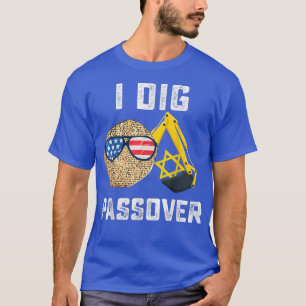Kinder Happy Passover Joodse Pesach I Dig Passover T-shirt