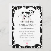 Kinder Heilige Koe Birthday Partij Kaart (Voorkant)