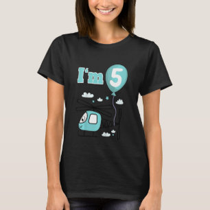 Kinder helikopter Ik ben 55e 5-jarige jongens T-shirt