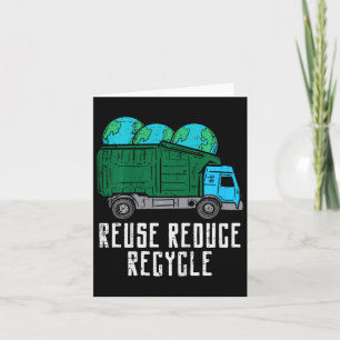 Kinder hergebruik Verminderen Recyclen Garge Truck Kaart
