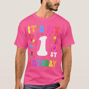 Kinder Het is Mijn 1e Verjaardag 1 Tien Gelukkige T-shirt