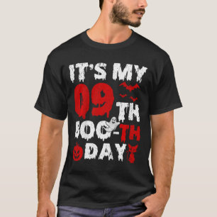 Kinder Het is Mijn 9e Boo-e Dag Enge 9e Verjaardag T-shirt