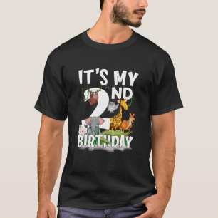 Kinder Het is mijn tweede verjaardag van het Oerwo T-shirt