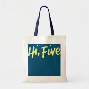 Kinder Hi Vijf 5e verjaardag 5 jaar oude dag Tote Bag