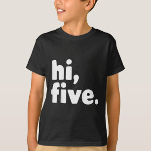 Kinder Hi Vijf 5e verjaardagsfeestje 5 jaar oud T-shirt