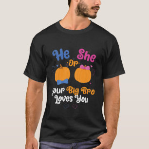 Kinder hij of zij je grote broer houdt van je gend t-shirt