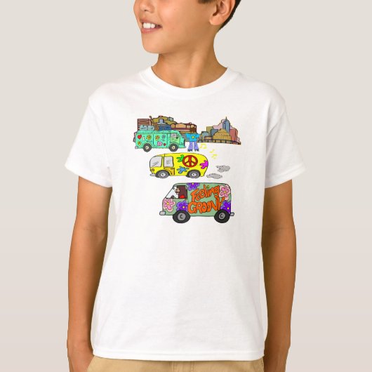 Kinder Hippie T Shirt (Voorkant)
