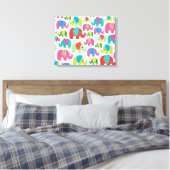 Kinder home deco olifant india canvas (Insitu (Slaapkamer))
