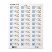 Kinder honkbal cadeau Label labels (Full Sheet)