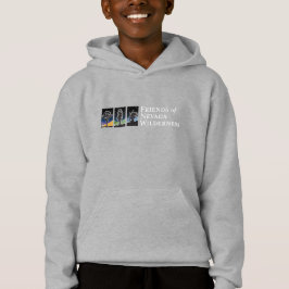 Kinder Hoodie (Dark Sky Logo - Wit)