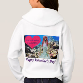 kinder hoodie. Gelukkige Valentijnsdag. doe/zeemee