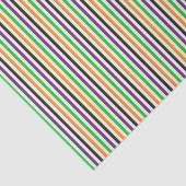 Kinder horizontale verticale strepen met halloween tissuepapier (Detail)