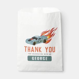 Kinder Hot Blue Racing Car Boys Verjaardag Bedankzakje