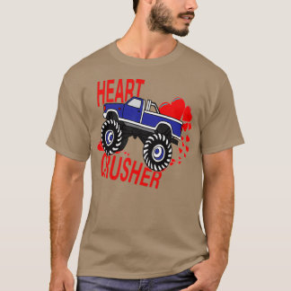 Kinder I Crush Hearts Monster Truck Toddler Boys V T-shirt