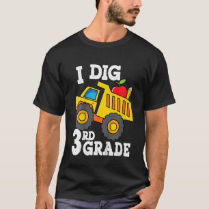 Kinder I Graaf 3e Graad 3 Dump Truck Construction T-shirt