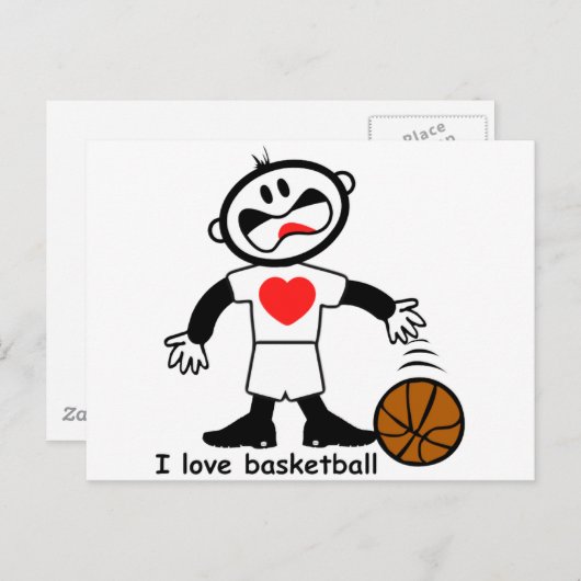 Kinder I houdt van honkbal Briefkaart (Voorkant / Achterkant)