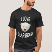 Kinder I houdt van polarBeren T-shirt (Voorkant)