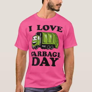 Kinder I Love Garbage DayLittle Boys Trash Truck T-shirt