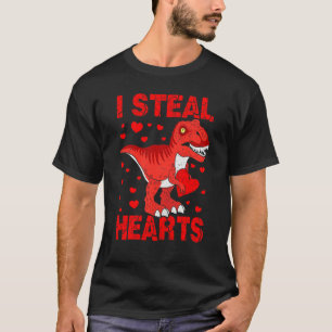 Kinder I Steal Hearts Dinosaur Rex Toddler Boys Va T-shirt