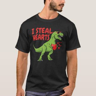 Kinder I Steal Hearts Trex Dino Baby Valentijn D T-shirt