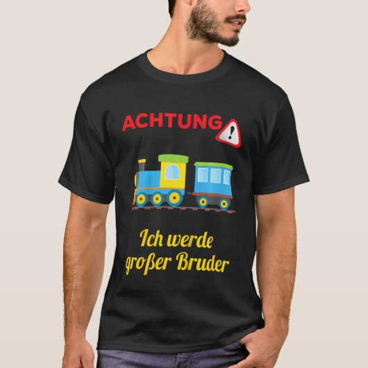 Kinder Ich Werde Große Bruder Nachwuchs Geboorte B T-shirt (Voorkant)