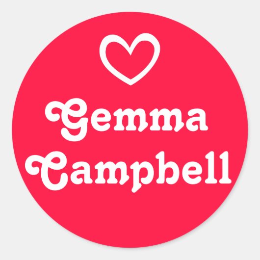 Kinder ID genaamd open hart rode sticker (Voorkant)