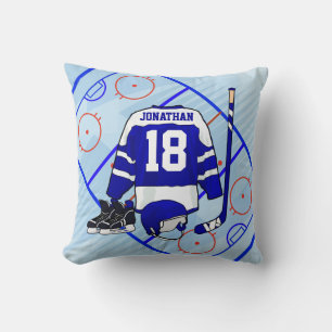 Kinder ijshockey slaapkamer en een eigen collectie kussen