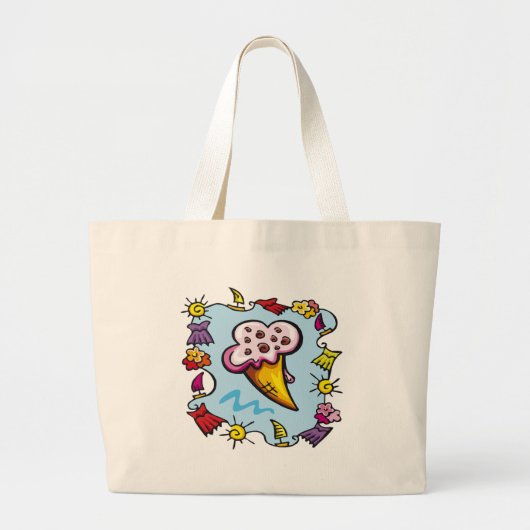 Kinder IJskiemkloon Canvas tas (Voorkant)