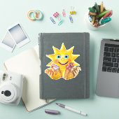 Kinder IJskiemkloon-Sticker Sticker (iPad Cover)