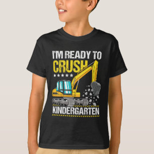 Kinder ik ben klaar om de kindertuin te beknibbele t-shirt