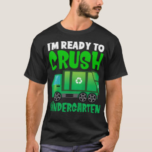 Kinder ik ben klaar om de vuilniswagen van de Kind T-shirt