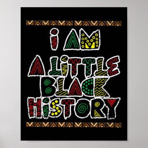 Kinder Ik Ben Kleine Zwarte Geschiedenis Maand Kle Poster