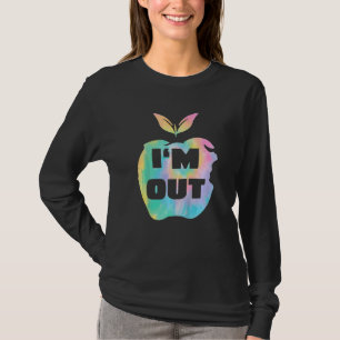 Kinder Ik ben uit Apple Happy laatste dag van scho T-shirt