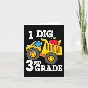 Kinder Ik Graaf 3e Graad Dump Truck Constructie Te Kaart