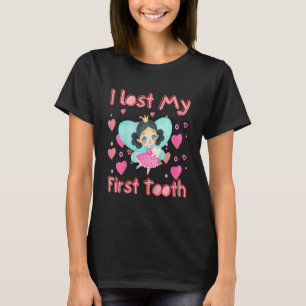 Kinder ik heb mijn eerste Tooth Tooth Out Girl Fly T-shirt