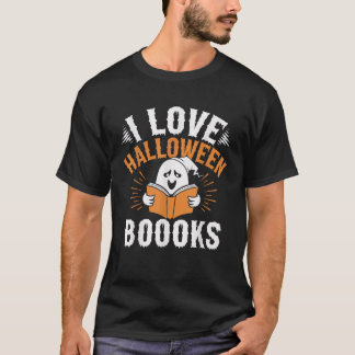 Kinder Ik hou van Halloween Boeken Halloween Boek  T-shirt