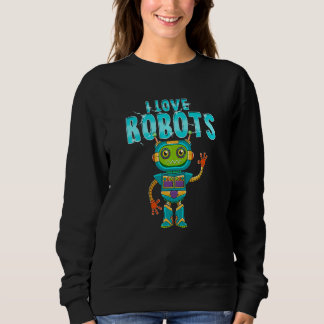 Kinder ik hou van robots trui