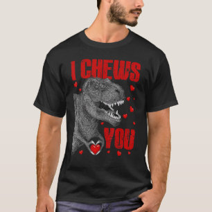 Kinder ik koets je Dinosaur rex Valentijnsdag Son T-shirt