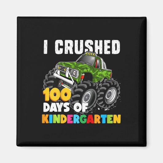 Kinder Ik verpletterde 100 Dagen van Kleuterschool Magneet (Voorkant)