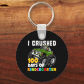 Kinder Ik verpletterde 100 Dagen van Kleuterschool Sleutelhanger (Voorkant)