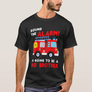 Kinder ik word een grote broer Firetruck baby T-shirt