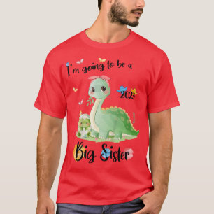 Kinder ik word een grote zuster 2023 Zwangerschap T-shirt