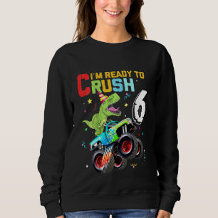 Kinder Im Ready to Crush 6 Monster Truck dinosaur Trui